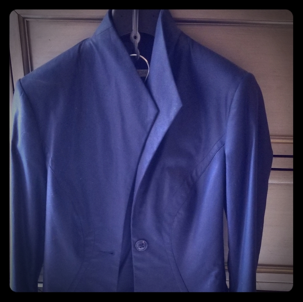 Versace Jeans navy fitted suit